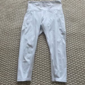 White Athleta Yoga Leggings